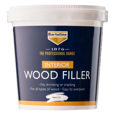 2x Bartoline 1876 Ready Mixed Wood Filler White Adhesion Frame Door ...