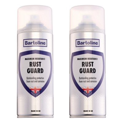 2x Bartoline Rust Guard Fast Action Spray Anti-Corrosion Metal ...
