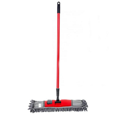 2x Bathroom & Kitchen Microfibre Noodle Head Floor Mops For Cleaning Hard Floors
