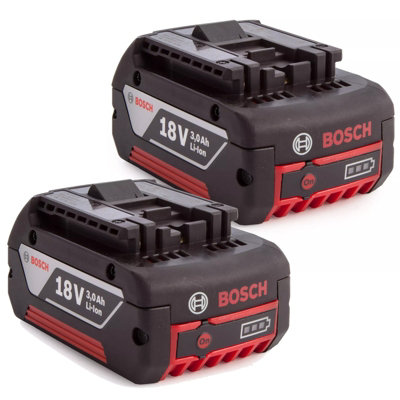 2X Bosch 18v 3.0Ah Li-ion Coolpack Battery Lithium Ion Cordless 3.0ah Cool Pack
