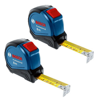 2x Bosch Professional 5m Metric Tape Measure 1600A016BH Pro Flexible Stop Button