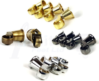 2x BRASS CASTOR & CUP REPLACMENT 32mm BRASS CASTORS FIX WITH SCREW OR BOLT NOT SUPPLIED