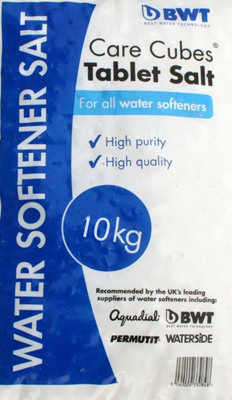 2X BWT Cure Cubes Water Softener Salt Tablets 10kg Bag - 10TAB Food Grade Salt - 3