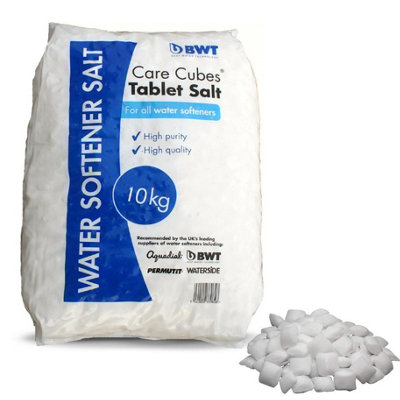 2X BWT Cure Cubes Water Softener Salt Tablets 10kg Bag - 10TAB Food Grade Salt - 4