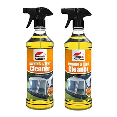 2x Caravan Awning & Tent Cleaner Spray Canopy Fabric Stain Remover 500ml