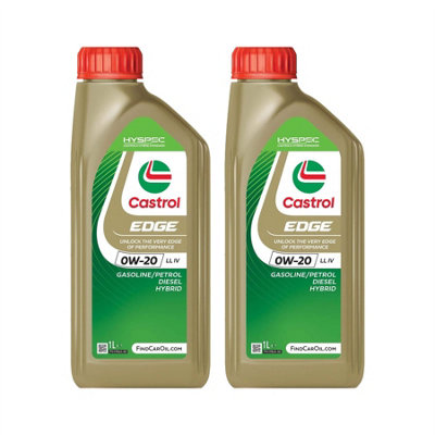 2x CASTROL SAE 0W20 Engine Oil 1 Litre Synthetic ACEA Light Duty C5 15F610