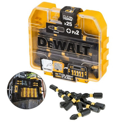 2X Dewalt 25 Piece Impact Extreme PH2 Phillips Screwdriver Bit Set FLEXTORQ Case - 5