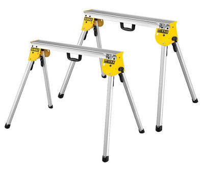 2X Dewalt DE7035 Heavy Duty Portable Saw Horse Work Support Stands - 1 PAIR