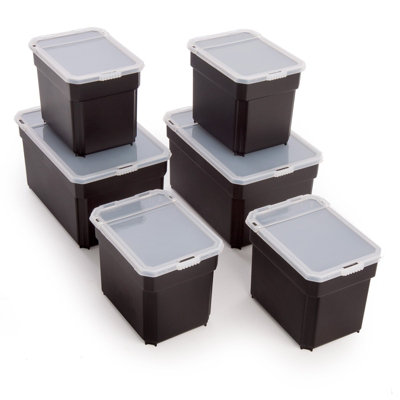 2x Dewalt DWST1-70705 TStak III Deep Draw Stackable Tool Storage Box Organisers - 3