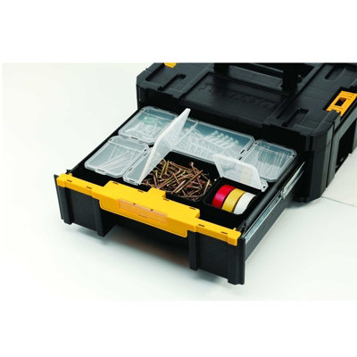 2x Dewalt DWST1-70705 TStak III Deep Draw Stackable Tool Storage Box Organisers - 6