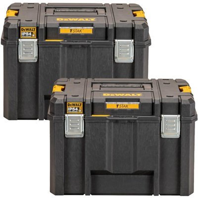 2x Dewalt DWST83346-1 TSTAK 2.0 VI Deep Tool Storage Case Heavy Duty 23L No Tote
