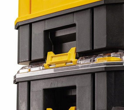 2x Dewalt DWST83346-1 TSTAK 2.0 VI Deep Tool Storage Case Heavy Duty 23L No Tote - 5