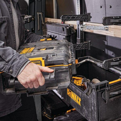 2x Dewalt Tough System 2.0 DWST83293-1 DS166 Stackable Toolbox Case 4 Organisers - 4