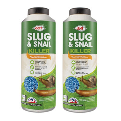 2x Doff Slug Snail Killer Pellets Ferric Phosphate Organic Slug Snail Control 920g