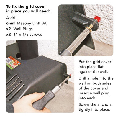 2x Drain Pipe Grid Cover Leaf Guard Black Plastic Prevents Blocked Drains - 4