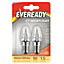 2x E14 Replacement Night Light Bulbs 7W E14 Screw Cap Small Edison Warm White