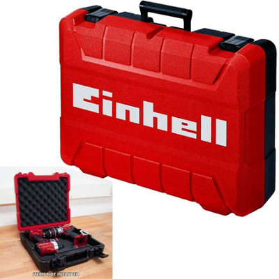 2x Einhell 18v Power X-Change E-Box M55 Carry Case Power Tool Storage + Foam Lid