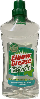 2x Elbow Grease Concentrated Vinegar All Purpose Cleaner Descaler Degreaser 750ml