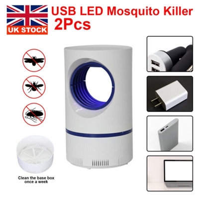 2X Electric Mosquito Zapper Dual Fly & Insect Trap with Silent Killer ...
