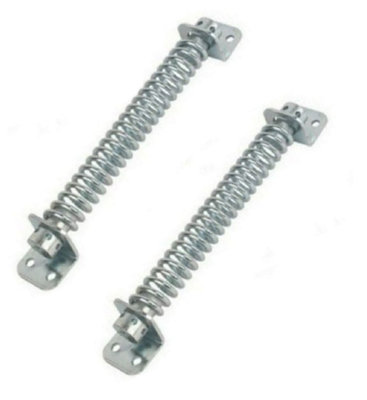 2x GARDEN GATE DOOR CLOSER SPRING Adjustable 8" Galv