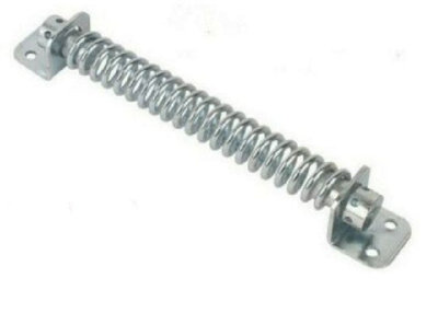 2x GARDEN GATE DOOR CLOSER SPRING Adjustable 8" Galv