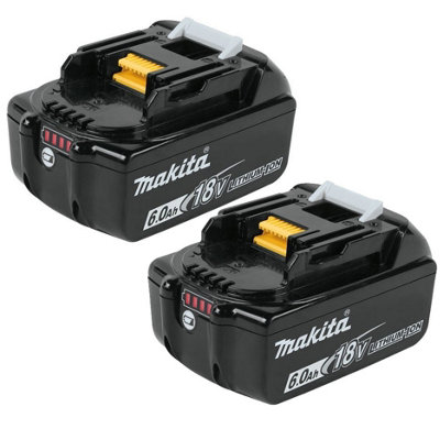 2x Genuine Makita 18V 6.0Ah Li-Ion LXT Battery BL1860 6AH