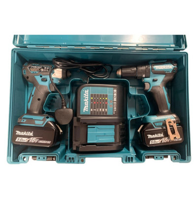 2x Genuine Makita 18V 6.0Ah Li-Ion LXT Battery BL1860 6AH New Star + Carry Case - 9