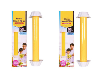 2x Kitchen Greenhouse Insect Killer Sticky Adhesive Bug & Fly Control ...