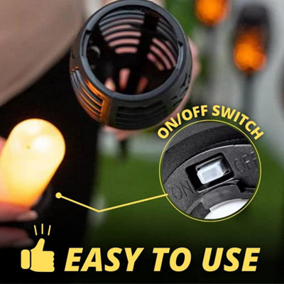 2X LED Solar Lights Powered Garden Lights Solar Powered Waterproof Torch Patio Lights - 8