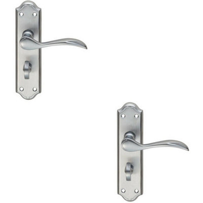 Nova Curve Interior Door Lever In Brushed Stainless Steel - Foto 3