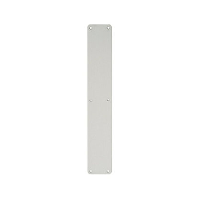 2x Plain Door Finger Plate 500 x 75mm Satin Anodised Aluminium Push Plate