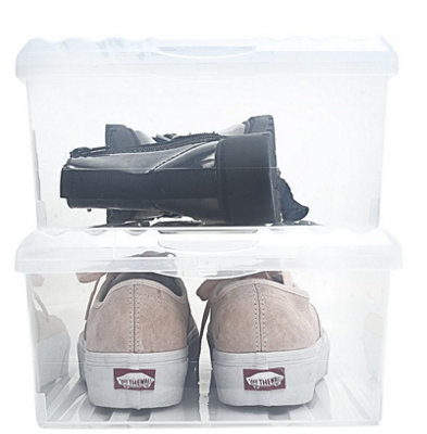 BranQ - Home essential Shoe Box Shoe Box with Ventilation Holes and Lid