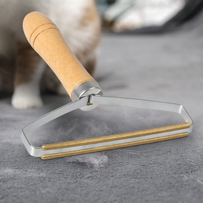 2x Portable Cothes Fabric Shaver Lint Removal Carpet Scraper - Manual Brush Tool Shaver for Couch Stairs Blanket Socks Wool