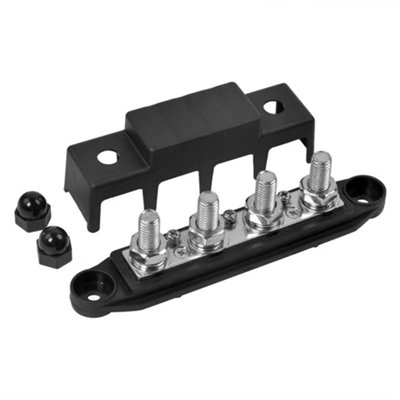 2x Positive Negative Bus Bar Battery Power Distribution Block 4 x M8 ...
