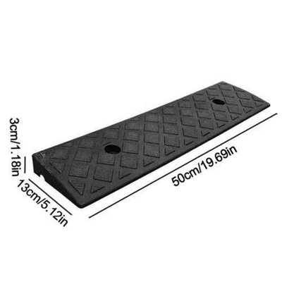 2X Rubber Kerb Ramps, Heavy Duty 50cm Wheelchair and Vehicle Access ...