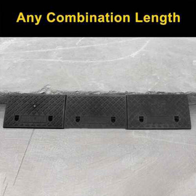 2X Rubber Kerb Ramps, Heavy Duty 50cm Wheelchair and Vehicle Access ...