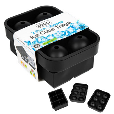 Crethink Mini Silicone Ice Cube Tray, 160 Small Square Ice Cubes Molds