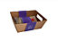 2x Small Kraft Brown Hamper Basket Kit Pamper Mini Food Hamper Basket Bag Tag