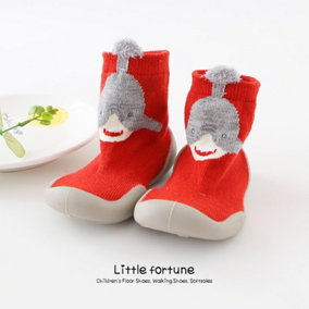 2x Unisex Baby Girl Boy Toddler Anti-slip Slippers Socks Cotton Shoes Winter Warm