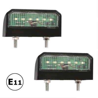 thumbnail image 2 of 2 12V LED License Plate Tag LightGHT For Boat Trailer RV Truck 6000-6500K White 2 of 14