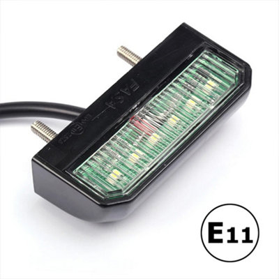 2X Waterproof 6LED PVC Plastic Car Truck SUV Number License Plate Light Lamp