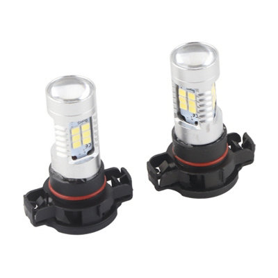 2x White 5202 H16 Fog Or Daytime Running Lights For High Power Samsung LED Bulbs