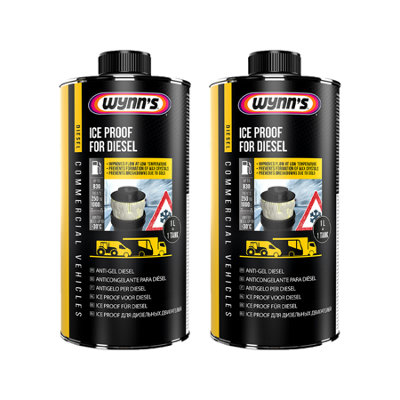 2x1L Wynns Winter Diesel Additive Anti-Gel Diesel Frost Protection ...