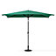 2x3M Outdoor Garden Parasol Umbrella Patio Sun Shade Crank Tilt with Round Base, Dark Green
