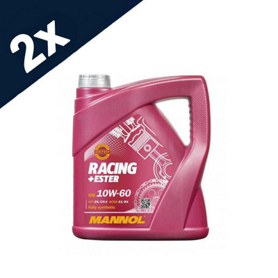 2x4L MANNOL Fully Synthetic Racing Engine Oil 10W-60 BMW M Sport Racing + Ester