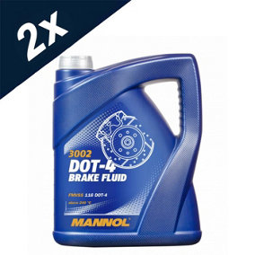 2x5L  MANNOL DOT-4 Synthetic Brake Clutch Fluid DOT 4 ISO 4925 SAE J 1703