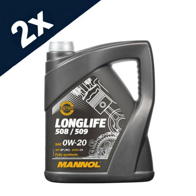 2x5L Mannol VW 508 509 0W-20 0W20 Fully Synthetic Long Life Engine Oil MB 229.71