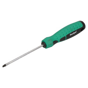 3.0mm x 75mm Slotted Flat Headed Screwdriver with Magnetic Tip Rubber Handle