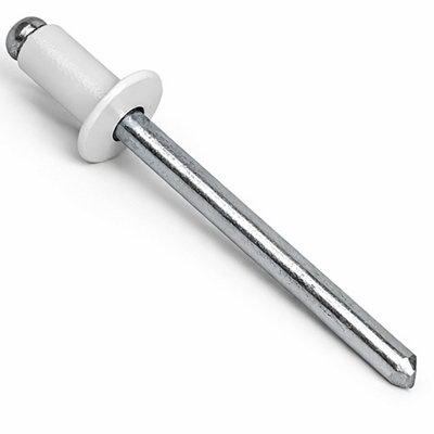 3.2mm x 6mm - Pack of 50 - ISO 15977 - Traffic White RAL 9016 Painted ...