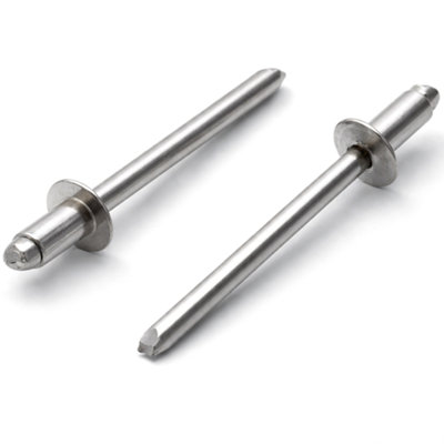 3.2mm x 6mm - Pack of 50 - ISO 15983 - Stainless Steel Blind Pop Rivet ...